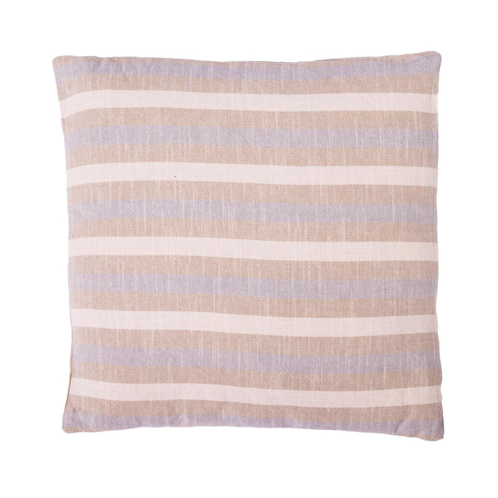 ALMOHADON ALGODON NATURAL-BEIGE TRES RAYAS BEIGE