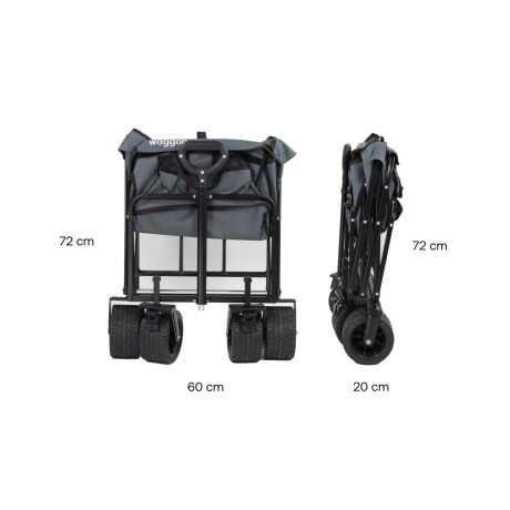 Carro Plegable Multiuso Bebesit Waggon con Ruedas Dobles Gris