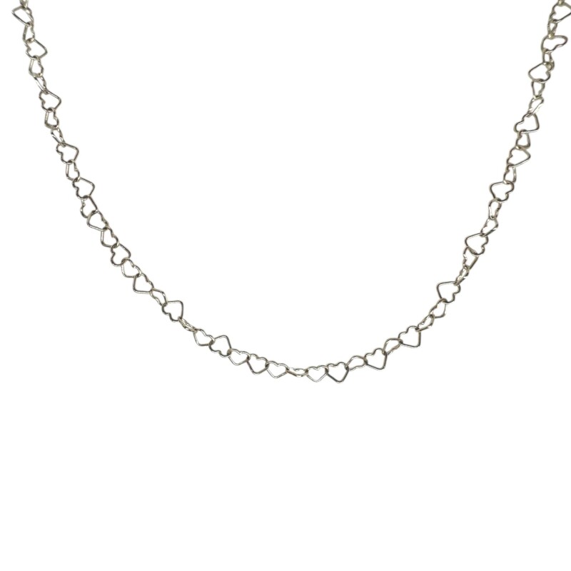 Cadena Corazones - Plata 925 - Sin Piedra - CD3512 sinpiedra