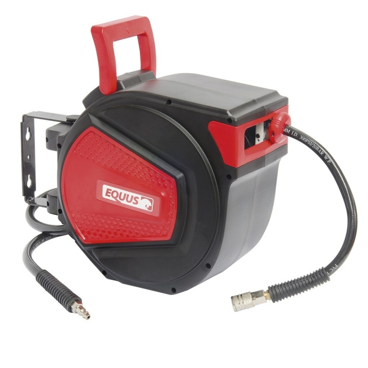 Manguera con Carretel Retráctil de Aire Equus NWA-D15 - ROJO 