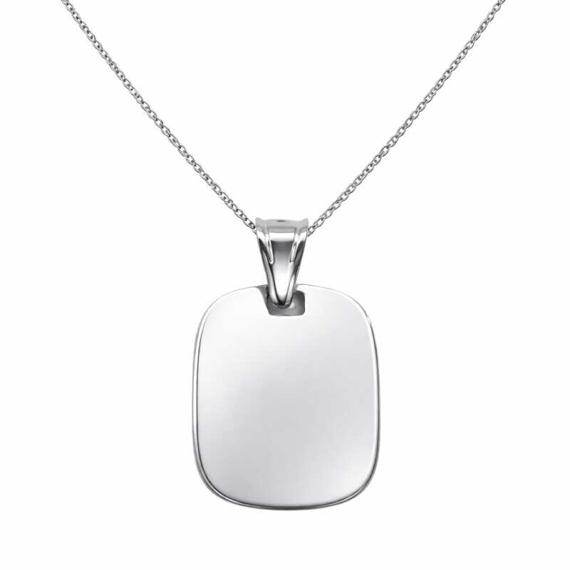 Dije Placa Rectangular - Plata 925 - sin piedra - CP4704 sinpiedra