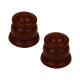 Barrote cortina metal EuroClassic 2,0m + 2 soportes MOGNO