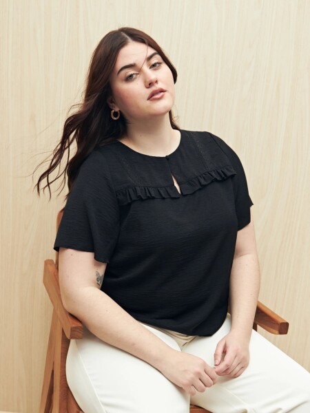 BLUZA ALLIOE BUTTER NEGRO