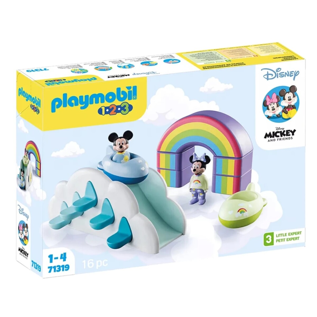 Juego Playmobil Mickey y Minnie Casa en las Nubes 1.2.3 