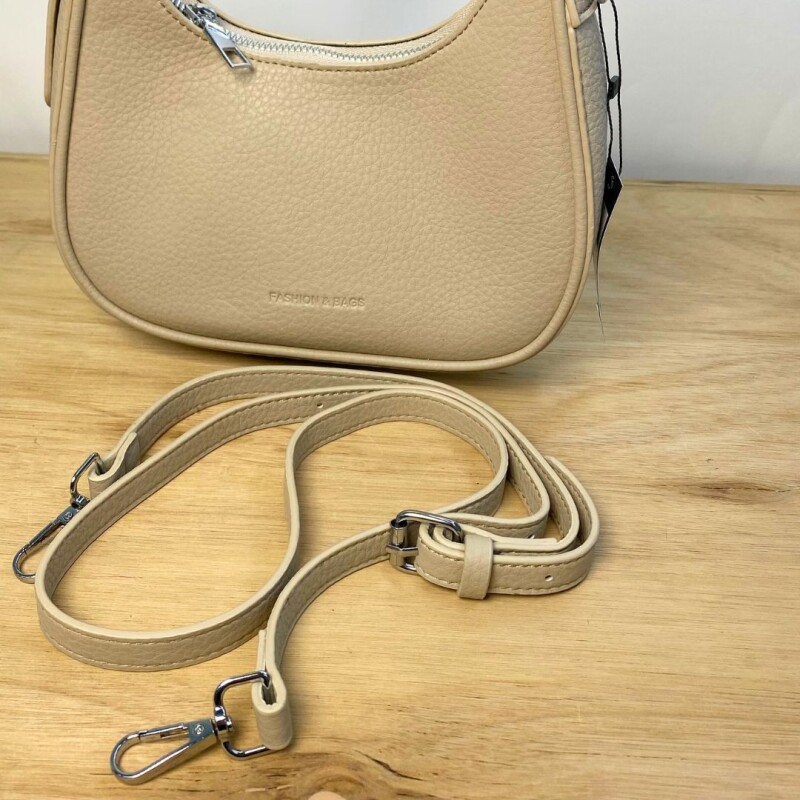 Cartera Cuerina Wanna Beige