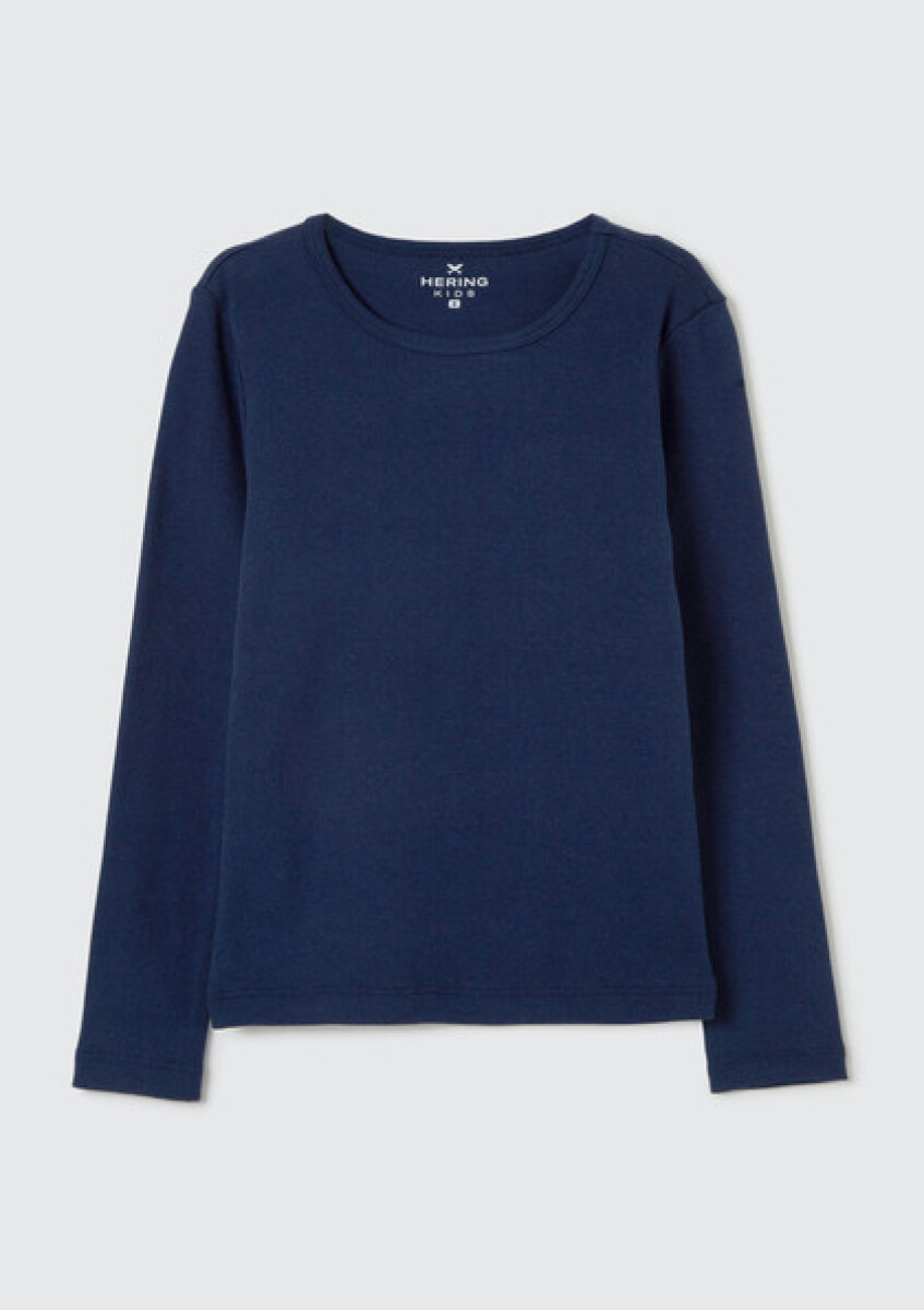 BLUSA ML FEM - AZUL OSCURO 