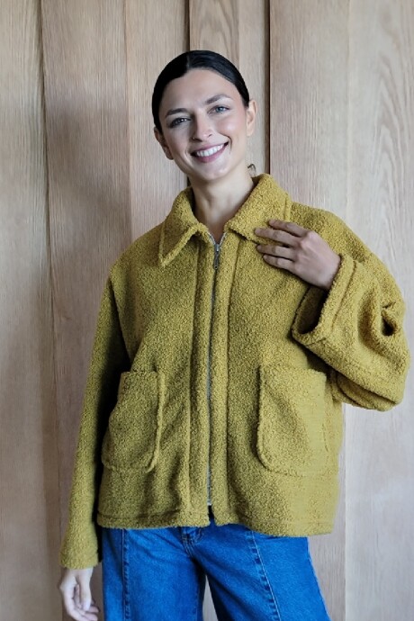 Chaqueta Manhattan Corderito Mostaza