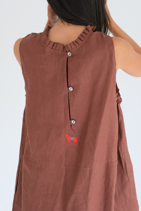 Queens Cup Dress Chocolate