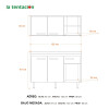 Bajo Mesada + Mueble Aéreo De Cocina + Pileta Premium ® Bajo Mesada + Mueble Aéreo De Cocina + Pileta Premium ®