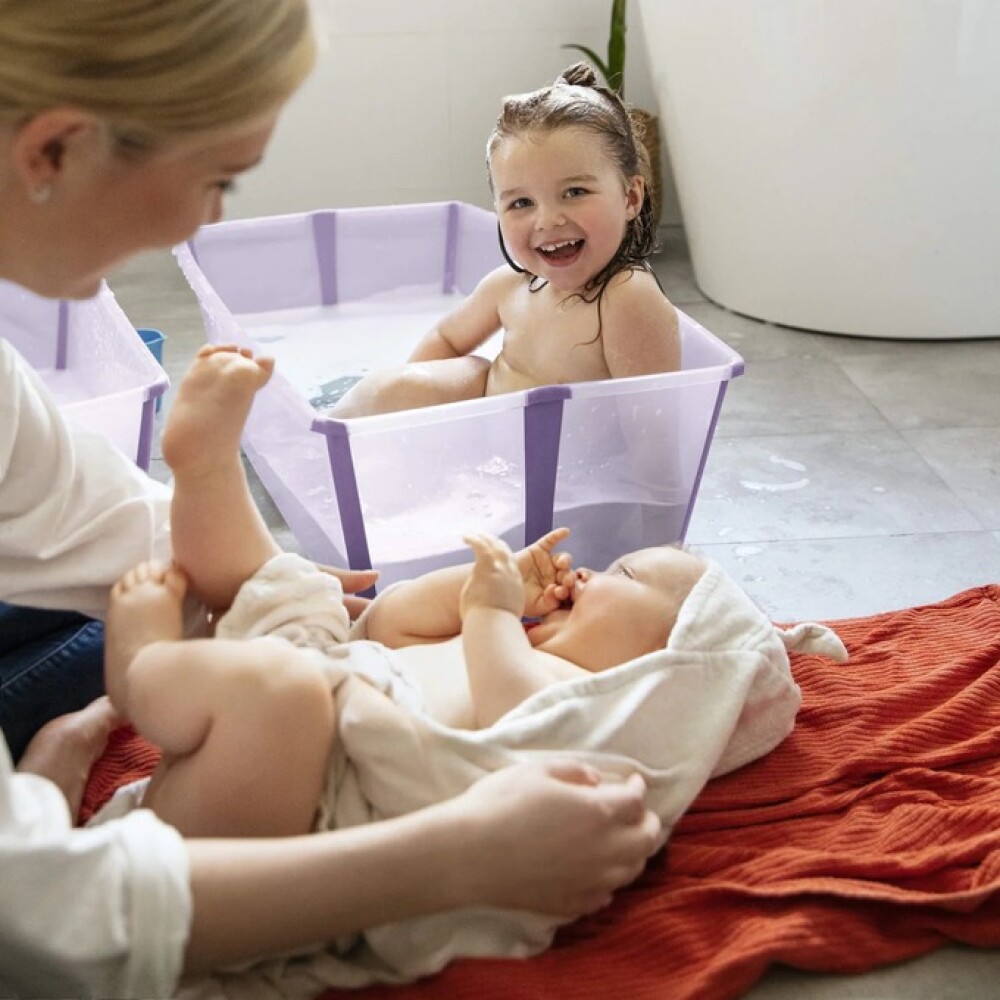 Baño Stokke XL flexibath transparente lila