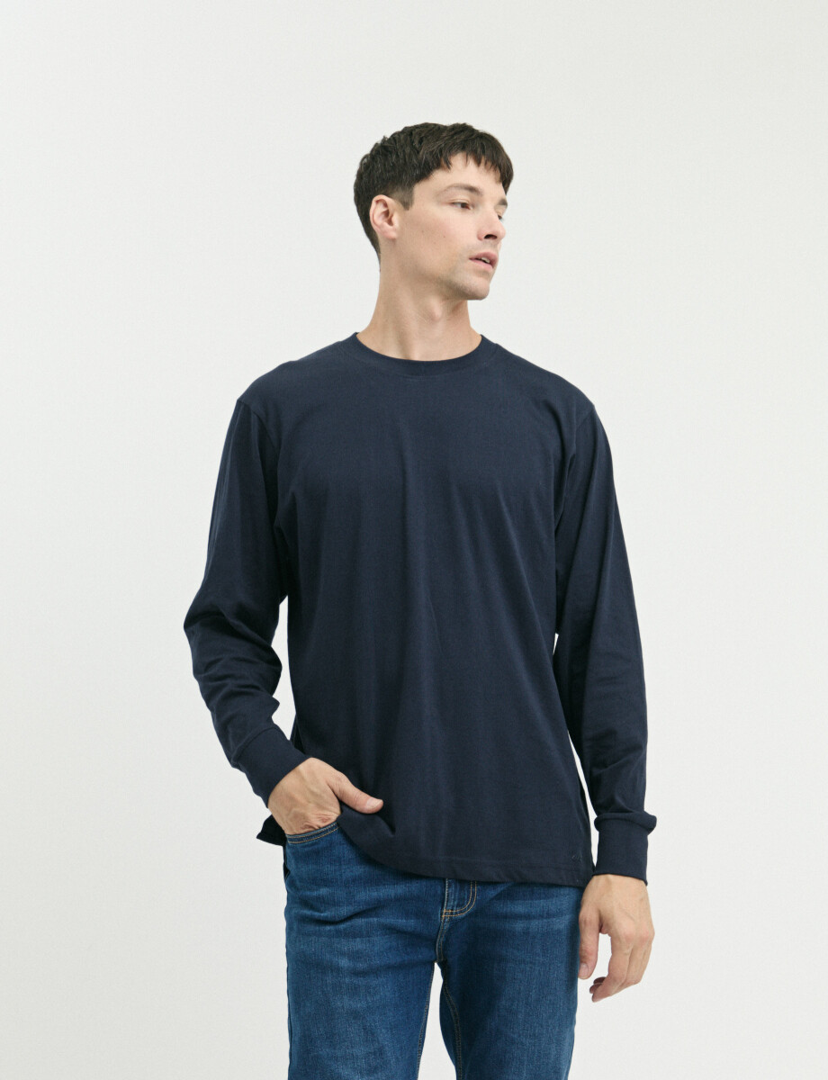 520682 T-SHIRT HARRINGTON LABEL Azul Oscuro