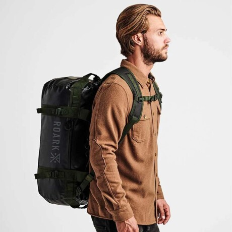 Bolso Roark Pony Keg 60L Duffle Negro/Verde