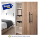 Pack X2 Tirador Manija Agarre Para Mueble Negro Mate Negro