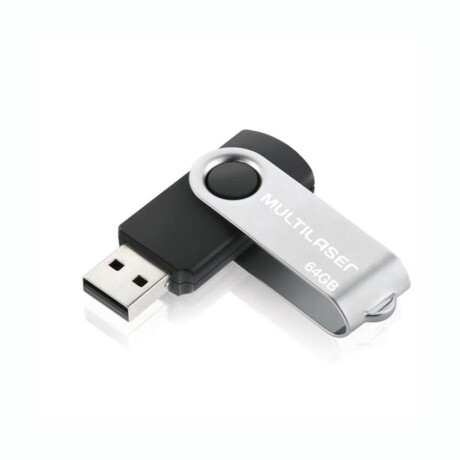 Pendrive MULTILASER PD590 Capacidad 64GB USB 2.0 - Negro Pendrive MULTILASER PD590 Capacidad 64GB USB 2.0 - Negro