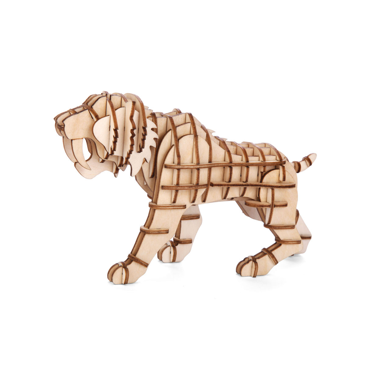 Puzzle De Madera Tigre 3d 