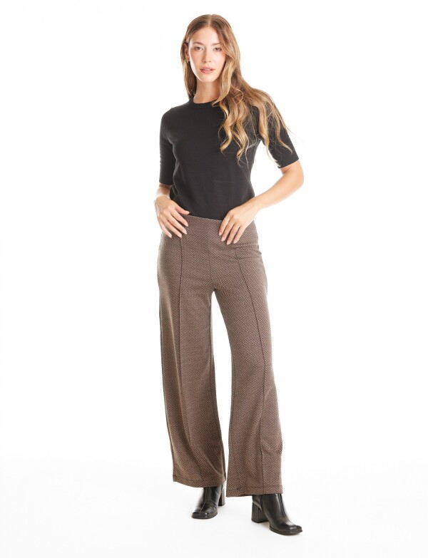 Pantalon Wide Leg Gales TOSTADO/MULTI