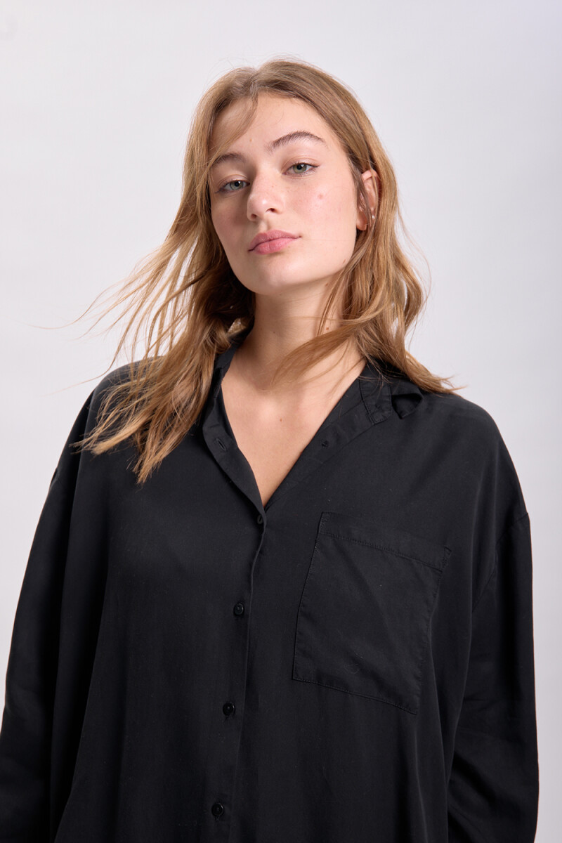 Camisa lyocell - Negro 