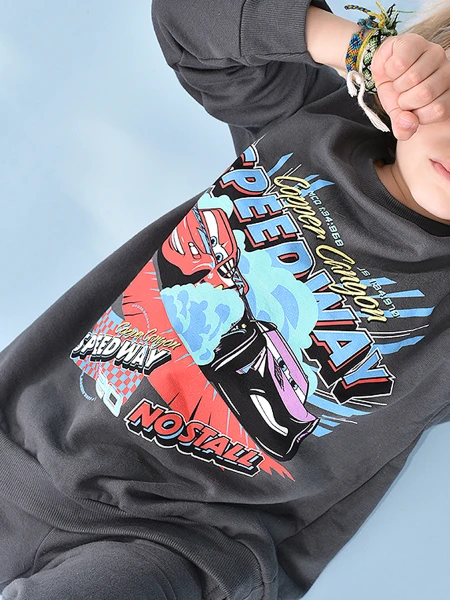 CONJUNTO CARS SPEED WAY GRIS