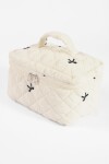 Estuche organizador bordado moña blanco