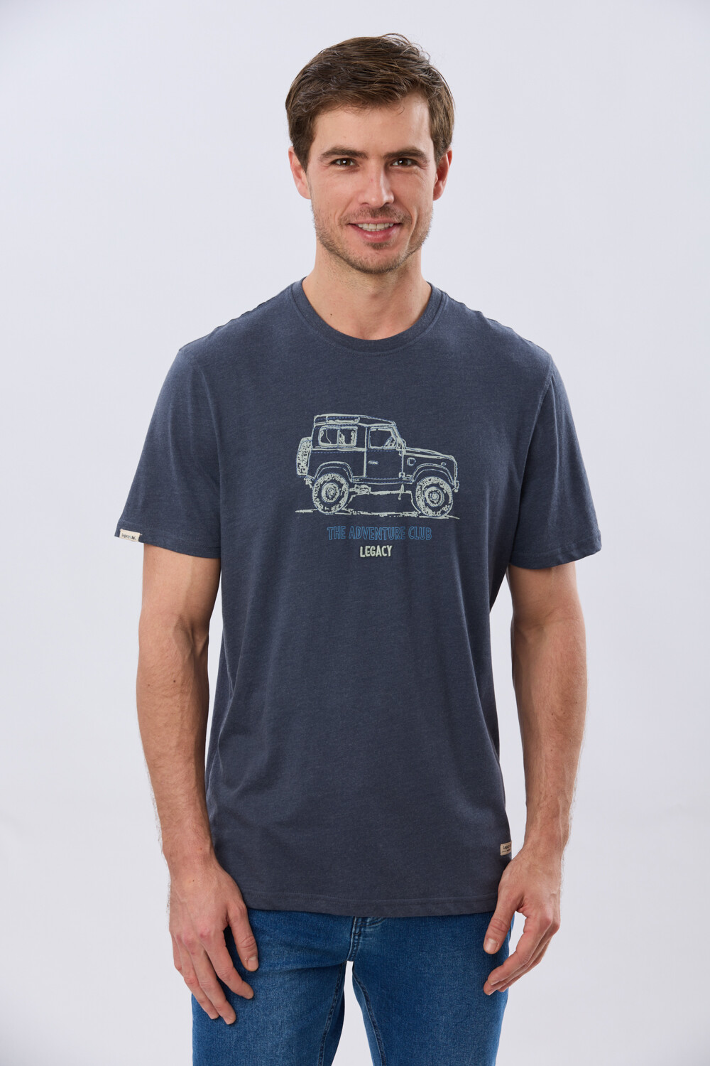 REMERA ESTAMPADA DE ALGODÓN Denim