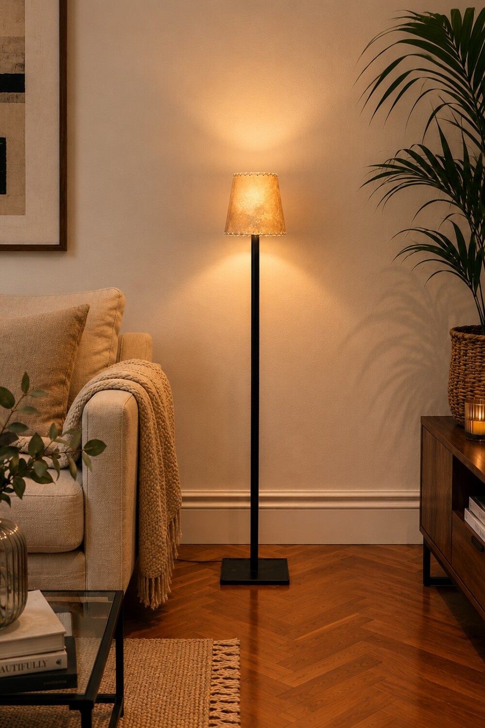 Floor Lamp Lonja / Negro