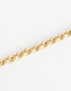 Collares Cortos Metal Collar Metal Eslabones Orgánicos - Dorado Oro Cepillado Mate