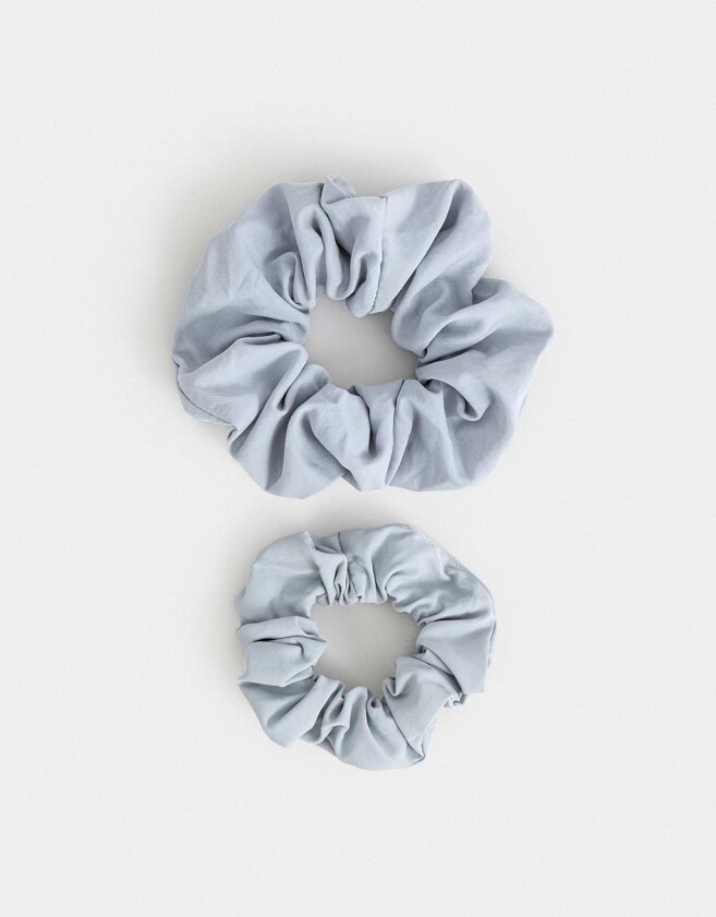 Skunzies Set por 2 Scrunchie - Gris Claro