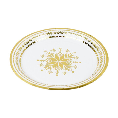 Platos descartables x20 con diseño navideño Platos descartables x20 con diseño navideño