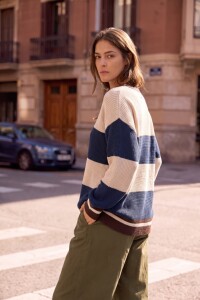 Sweater Rayado Marino