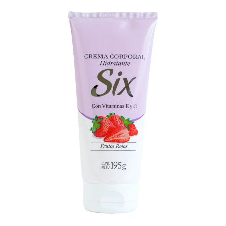 Crema corporal Six 195g Frutos Rojos Crema corporal Six 195g Frutos Rojos