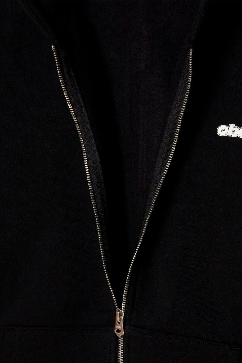 GAZE EXTRA HEAVY ZIP HOOD Negro