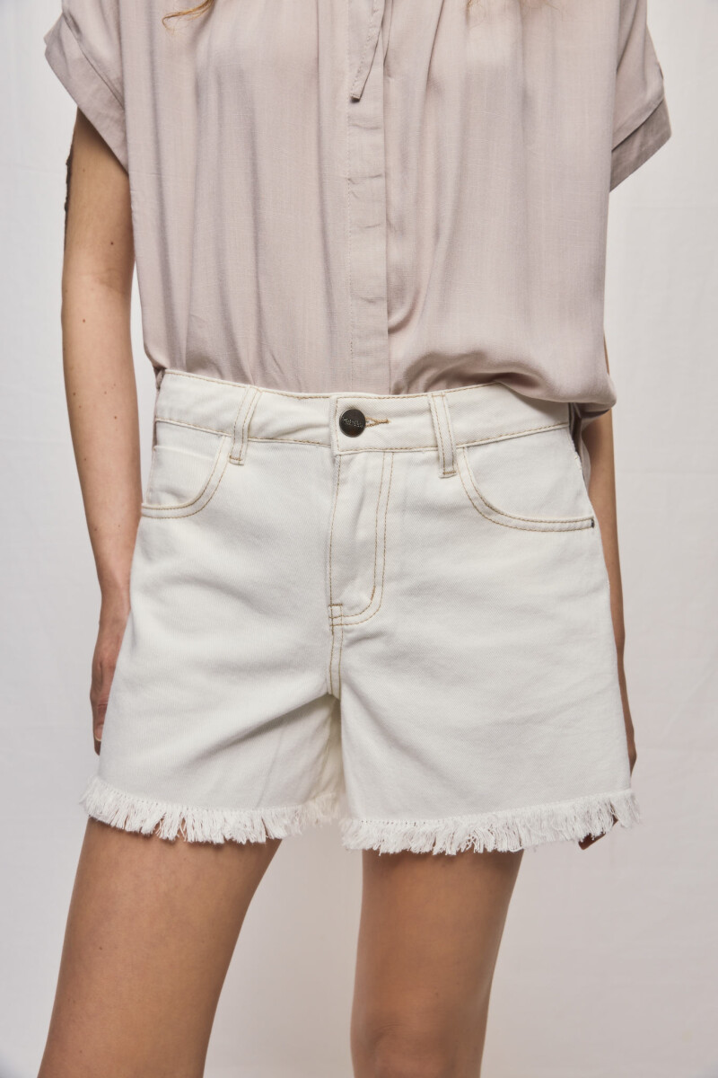 SHORT OMBRA Blanco