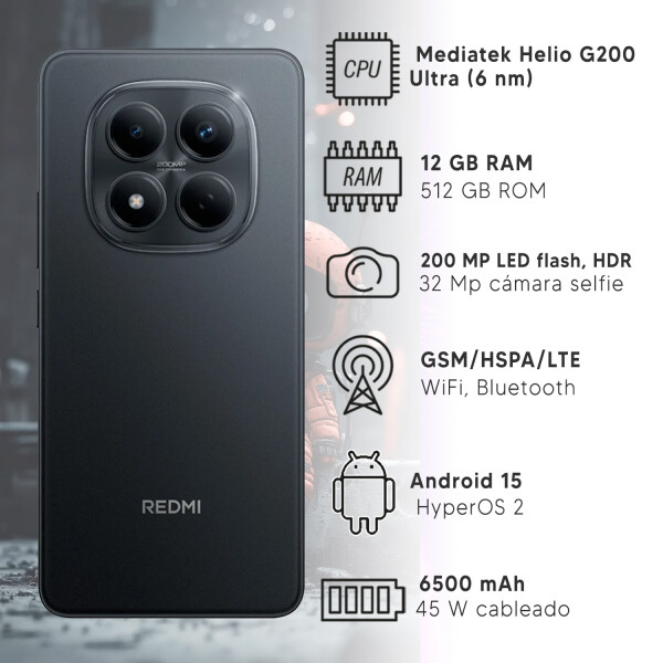 Xiaomi Note 15 Pro 12/512 Gb 4g NEGRO
