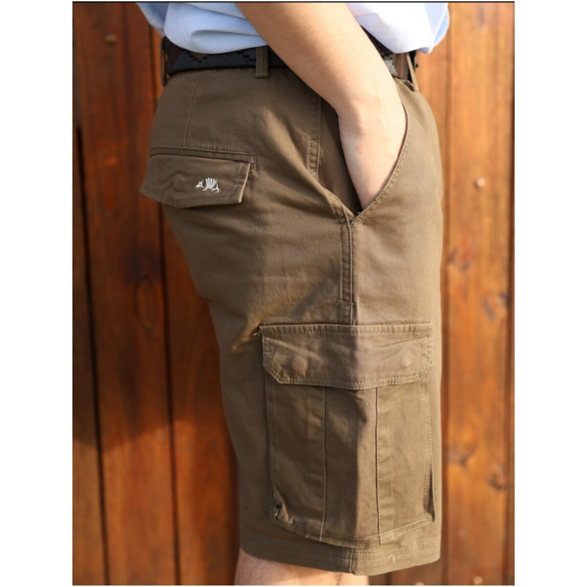 BERMUDA MULITA CARGO FORMAL VERDE 