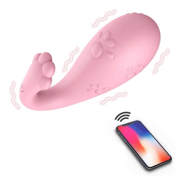 Consolador Vibrador Masturbador Blutooth 8 Modos App Celular Color Variante Rosa