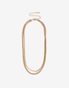 Collares Cortos Metal Collar De Cadenas - Dorado