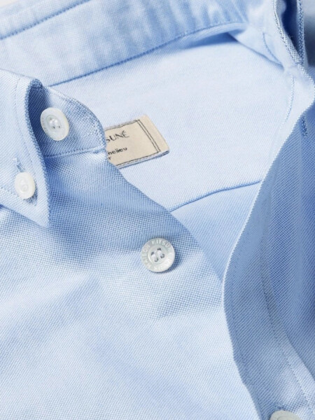 Camisa de algodón, Oxford Celeste