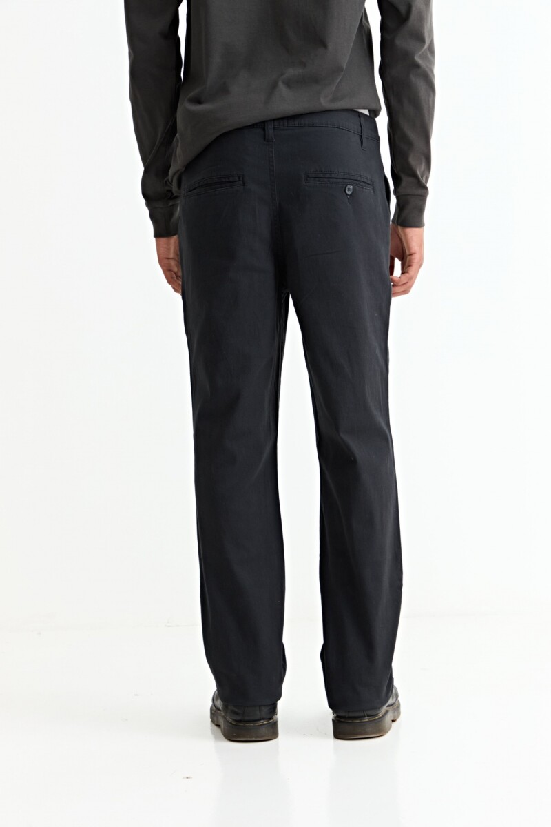 Pantalón recto NEGRO