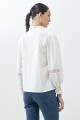 Camisa romántica con puntillas blanco