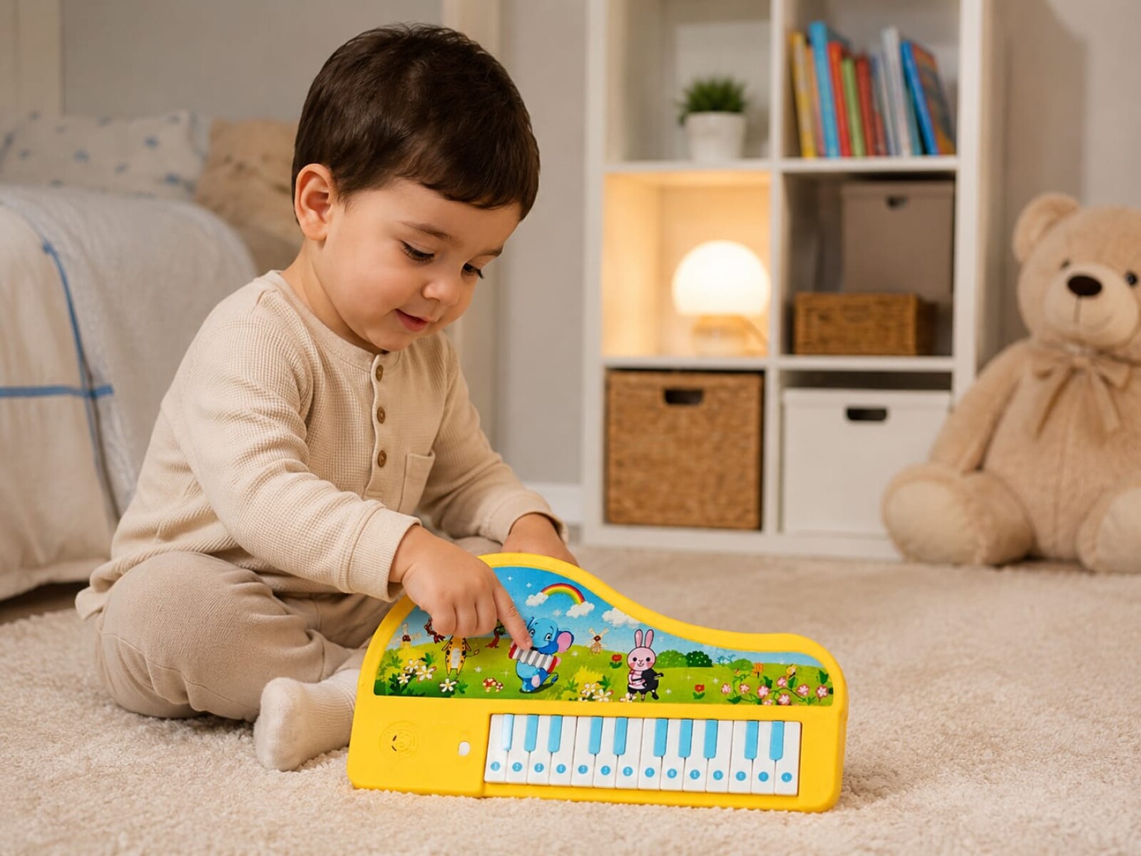 Mini piano con melodías - Amarillo 
