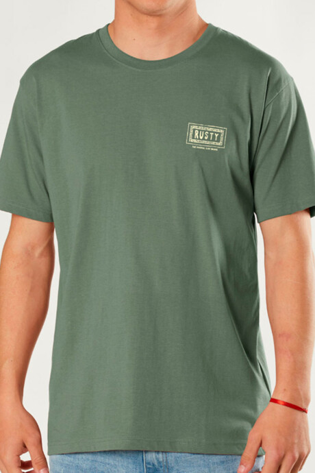 T-SHIRT WAKEA RUSTY Verde Oscuro