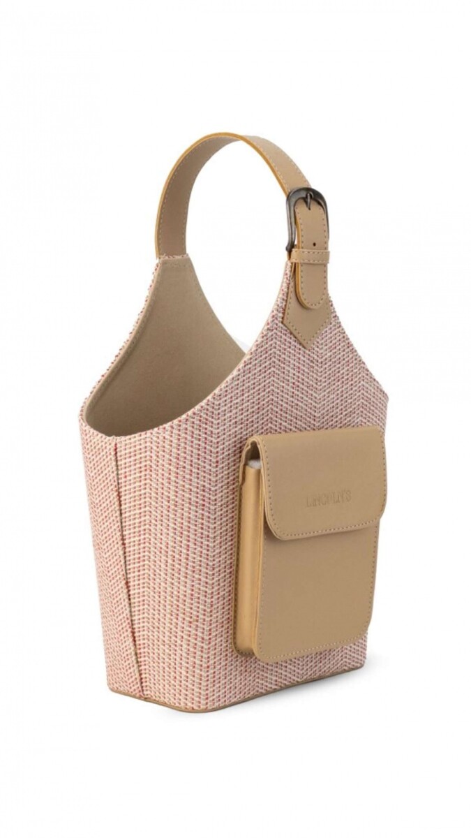 Posatermo y Mate Tanzania - Tejido Rojo Y Crudo 