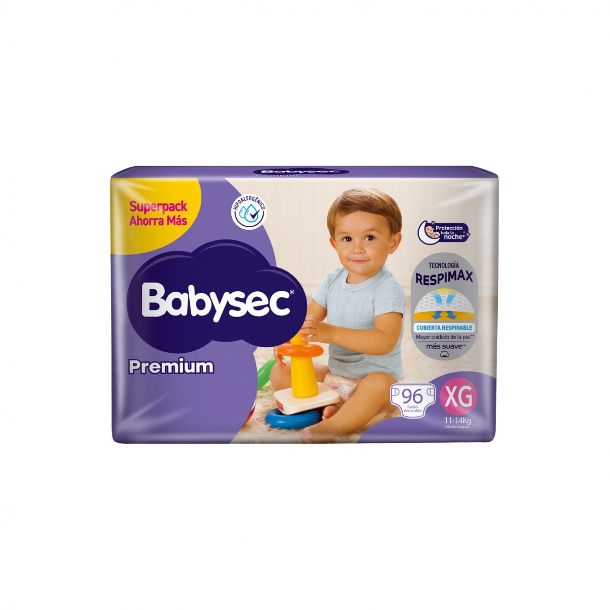 Pañales Babysec Premium Talle Xg 96 Uds. 