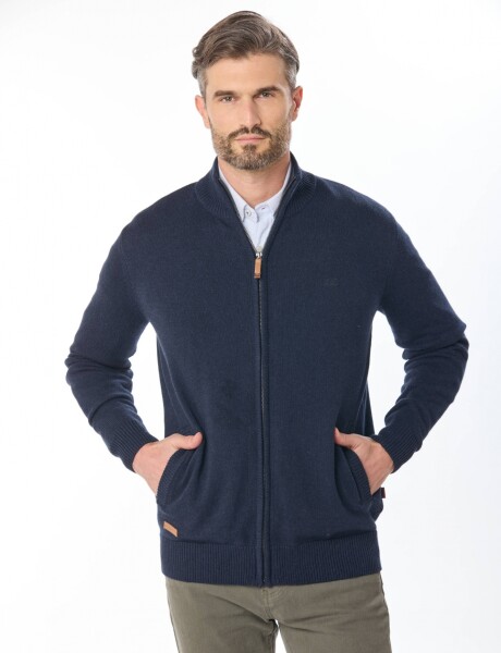 CAMPERA TEJIDA Azul