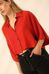 Camisa Crop Tomate