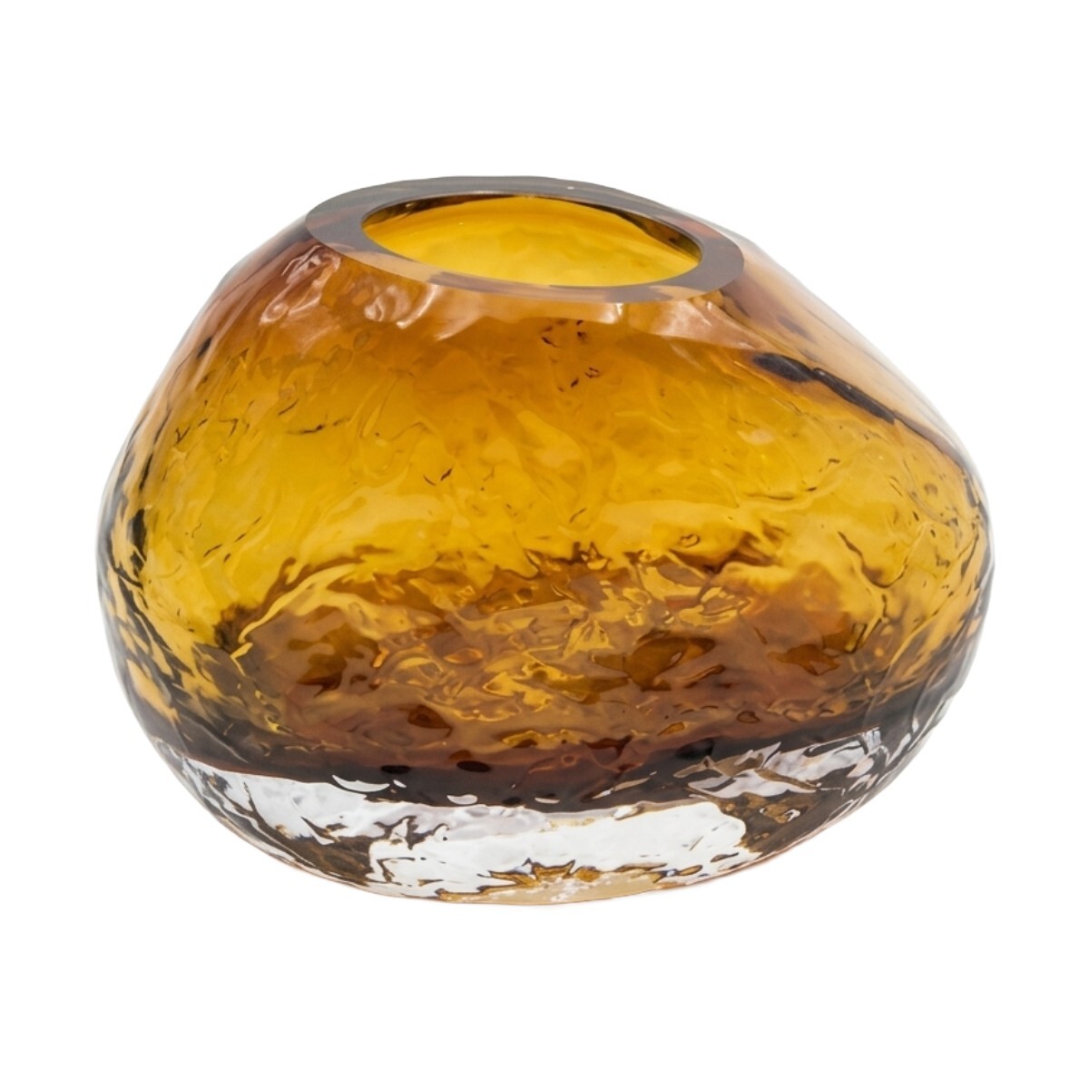 BASE DE VIDRIO CARAMELO 18X17CM 