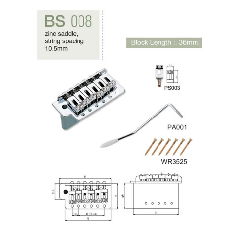 Puente Wil Series BS008 p/Strato 6TV Puente Wil Series BS008 p/Strato 6TV