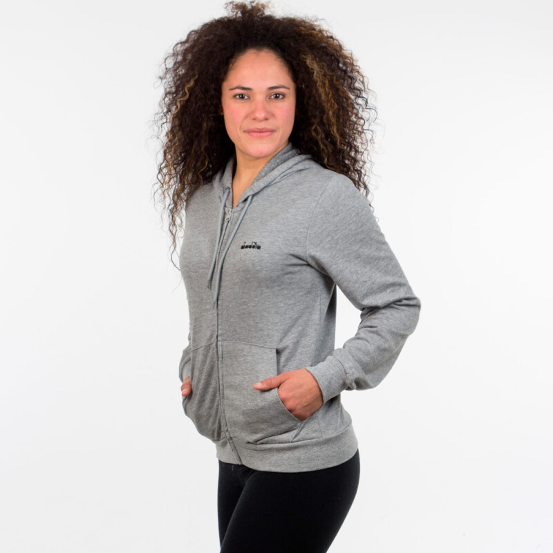 Diadora Ladies Hoodie with zip - GREY Gris