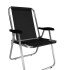 Sillón Max Aluminio Zaka Super Resistente 140 KG NEGRA