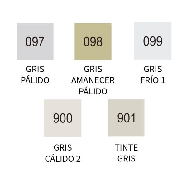 Marcador Brush Clean - ZIG Grises